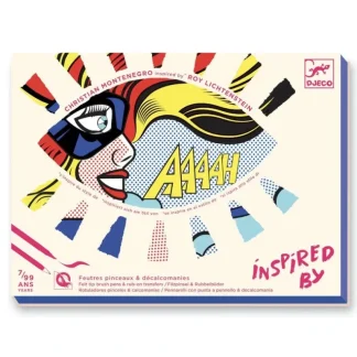 Djeco "Inspired By" Kit - Heroes (Lichtenstein) - Little Painter Art | Exploring the Endless Possibilities of Art Fashion