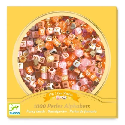 Djeco Oh! Les Perles Alphabet Bead Kit - Gold - Little Painter Art | Exploring the Endless Possibilities of Art Sale