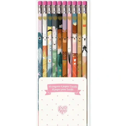 Djeco Pencil Set 10pk - Lucille - Little Painter Art | Exploring the Endless Possibilities of Art Fashion
