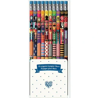 Djeco Pencil Set 10pk - Pirate Steve - Little Painter Art | Exploring the Endless Possibilities of Art New
