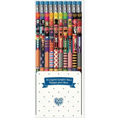 Djeco Pencil Set 10pk - Pirate Steve - Little Painter Art | Exploring the Endless Possibilities of Art New