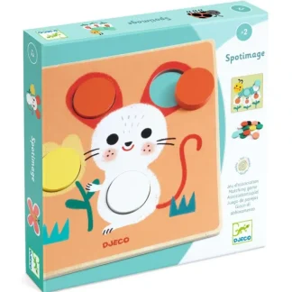 Djeco Spotimage Wooden Colour-Matching Game - Little Painter Art | Exploring the Endless Possibilities of Art Fashion