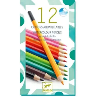 Djeco Watercolour Pencils 12pk - Little Painter Art | Exploring the Endless Possibilities of Art Clearance