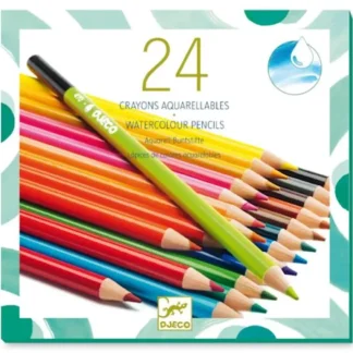 Djeco Watercolour Pencils 24pk - Little Painter Art | Exploring the Endless Possibilities of Art Cheap