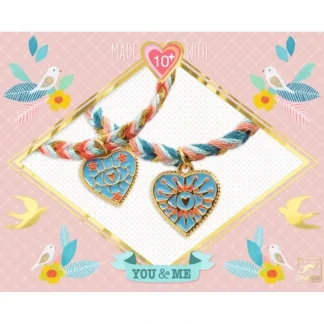 Djeco You & Me Bracelet Kit - Hearts - Little Painter Art | Exploring the Endless Possibilities of Art New