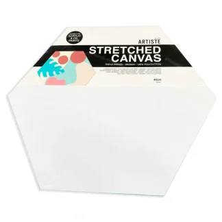 Docrafts Artiste Stretched Hexagon Canvas 40cm - 380gsm - Pack of 2 - Little Painter Art | Exploring the Endless Possibilities of Art Cheap