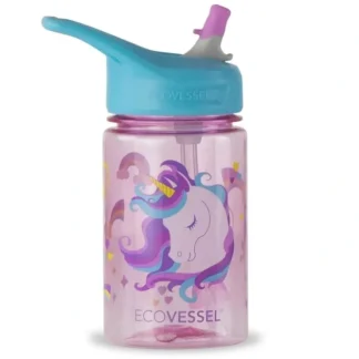 EcoVessel Splash 12oz Tritan Kids Water Bottle - Unicorn - Little Painter Art | Exploring the Endless Possibilities of Art^ Flash Sale
