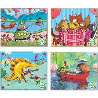 eeBoo 36pc Mini Puzzle, Assorted - Little Painter Art | Exploring the Endless Possibilities of Art^ Best