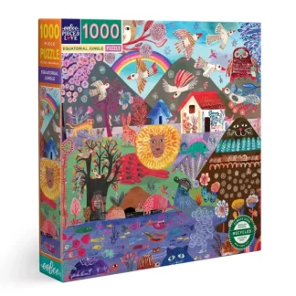 eeBoo 1000pc Puzzle - Equatorial Jungle - Little Painter Art | Exploring the Endless Possibilities of Art^ Online