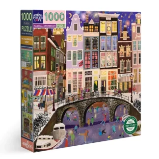 eeBoo 1000pc Puzzle - Magical Amsterdam - Little Painter Art | Exploring the Endless Possibilities of Art^ Sale