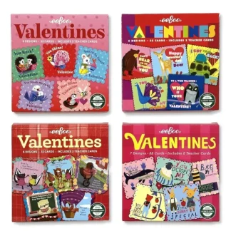 eeBoo Valentine Cards Set 32pk, Assorted - Little Painter Art | Exploring the Endless Possibilities of Art^ Best