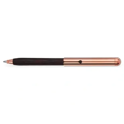 E+M Style Wood Ballpoint Pen - Wenge with Copper-Plated Brass - Little Painter Art | Exploring the Endless Possibilities of Art^ Store