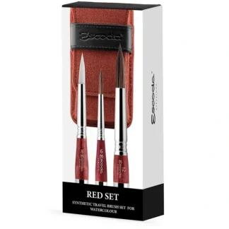 Escoda Red Set Travel Brush 3pk - Little Painter Art | Exploring the Endless Possibilities of Art^ Flash Sale