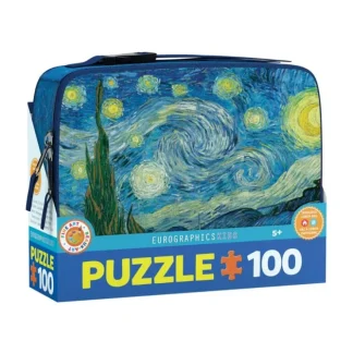 Eurographics 100pc Lunch Bag Puzzle - Starry Night - Little Painter Art | Exploring the Endless Possibilities of Art^ Flash Sale