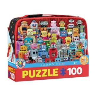 Eurographics 100pc Lunch Bag Puzzle - Robots - Little Painter Art | Exploring the Endless Possibilities of Art^ Hot