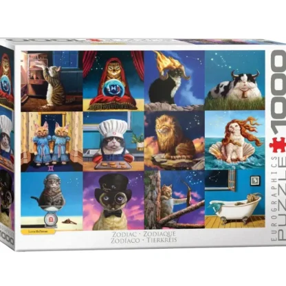 Eurographics 1000pc Puzzle - Zodiac Cats - Little Painter Art | Exploring the Endless Possibilities of Art^ Online