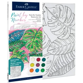 Faber Castell Creative Studio Paint By Numbers Watercolour Set - Tropical - Little Painter Art | Exploring the Endless Possibilities of Art^ Cheap