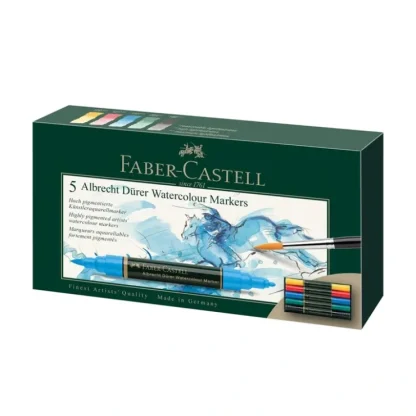 Faber-Castell Albrecht Drer Watercolour Markers - Set of 5 - Little Painter Art | Exploring the Endless Possibilities of Art^ New