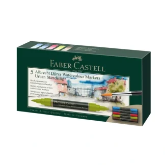 Faber-Castell Albrecht Drer Watercolour Markers - Urban Sketch - Set of 5 - Little Painter Art | Exploring the Endless Possibilities of Art^ Hot
