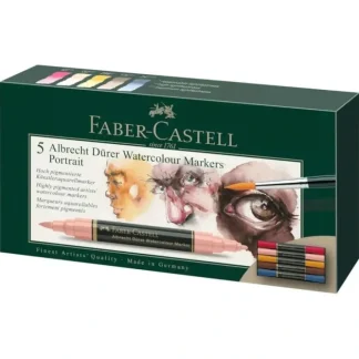 Faber-Castell Albrecht Drer Watercolour Marker 5pk Portrait - Little Painter Art | Exploring the Endless Possibilities of Art^ Flash Sale