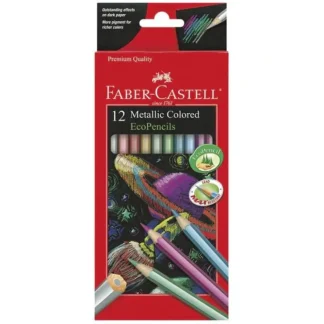Faber-Castell EcoPencils Metallic Coloured Pencil Set 12pk - Little Painter Art | Exploring the Endless Possibilities of Art^ Outlet