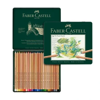 Faber-Castell Pitt PASTEL Pencils - Metal Tin of 24 Pencils - Little Painter Art | Exploring the Endless Possibilities of Art^ Best Sale