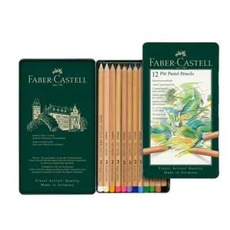 Faber-Castell Pitt PASTEL Pencil Metal Tin of 12 Pencils - Little Painter Art | Exploring the Endless Possibilities of Art^ Discount
