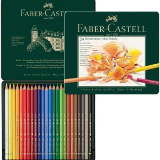 Faber-Castell Polychromos Artists Pencil - Set of 24 - Little Painter Art | Exploring the Endless Possibilities of Art^ Best Sale