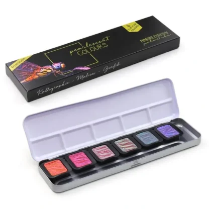 Finetec Mica Premium Watercolour Set 6pk Flip Flop - Little Painter Art | Exploring the Endless Possibilities of Art^ New