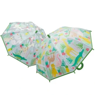 Floss & Rock Kids Colour-Change Umbrella - Jungle - Little Painter Art | Exploring the Endless Possibilities of Art^ Online