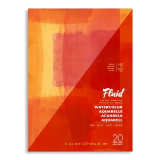 Fluid Cold Pressed Watercolour Pad 11"x15" 140lb - Little Painter Art | Exploring the Endless Possibilities of Art^ Shop