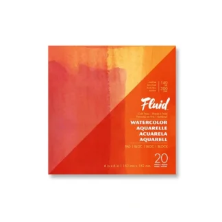 Fluid Cold Pressed Watercolour Pad 6"x6" 140lb - Little Painter Art | Exploring the Endless Possibilities of Art^ Cheap