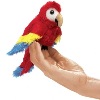 Folkmanis Finger Puppet - Scarlet Macaw - Little Painter Art | Exploring the Endless Possibilities of Art^ Store