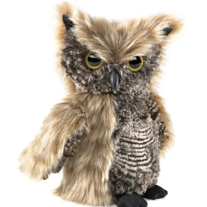 Folkmanis Finger Puppet - Screech Owl - Little Painter Art | Exploring the Endless Possibilities of Art^ Clearance