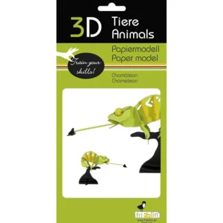Fridolin 3D Paper Model - Chameleon - Little Painter Art | Exploring the Endless Possibilities of Art^ Clearance