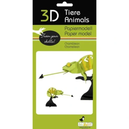 Fridolin 3D Paper Model - Chameleon - Little Painter Art | Exploring the Endless Possibilities of Art^ Clearance