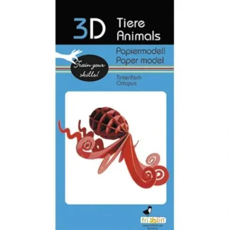 Fridolin 3D Paper Model - Octopus - Little Painter Art | Exploring the Endless Possibilities of Art^ Shop