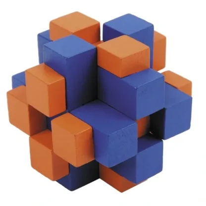 Fridolin IQ Test 3D Puzzle - Orange/Blue Cube Cross - Little Painter Art | Exploring the Endless Possibilities of Art^ Sale
