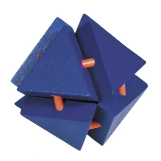 Fridolin IQ Test 3D Puzzle - Orange/Blue Magic TriangleBox - Little Painter Art | Exploring the Endless Possibilities of Art^ Cheap