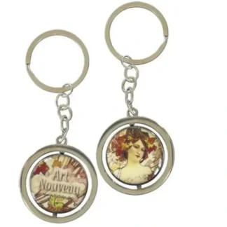 Fridolin Keychain - Aphonse Mucha "Louise" - Little Painter Art | Exploring the Endless Possibilities of Art^ Online