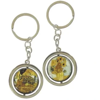 Fridolin Keychain - Vincent van Gogh "Sunflowers" - Little Painter Art | Exploring the Endless Possibilities of Art^ Clearance