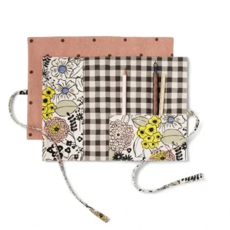 Fringe Studio Roll Up Pouch - Polka Dot & Floral - Little Painter Art | Exploring the Endless Possibilities of Art^ Hot