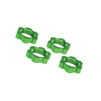 7758G Traxxas Wheel Nuts, Splined, 17mm, Serrated (green-anodized) (4) - Little Painter Art | Exploring the Endless Possibilities of Art Fashion