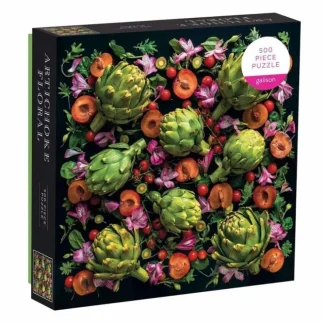 Galison 500pc Puzzle - Artichoke Floral - Little Painter Art | Exploring the Endless Possibilities of Art^ Cheap
