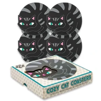 GAMAGO Silicone Coasters 4pk - Kitten - Little Painter Art | Exploring the Endless Possibilities of Art^ Flash Sale