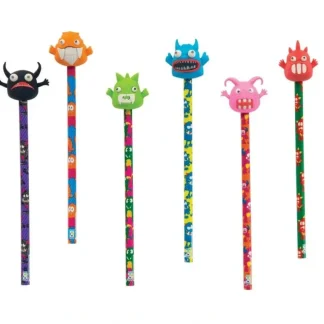 Geddes Monster Pencil with Eraser Topper, Assorted - Little Painter Art | Exploring the Endless Possibilities of Art Online