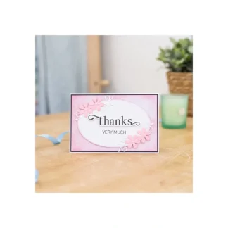 Gemini Fancy Sentiments Stamp and Die - Thanks Very Much - Little Painter Art | Exploring the Endless Possibilities of Art^ Shop