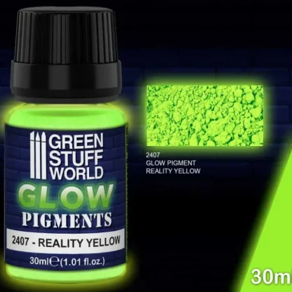 Glow in the Dark Pigments - REALITY YELLOW-GREEN - Little Painter Art | Exploring the Endless Possibilities of Art^ Shop