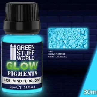 Glow in the Dark Pigments - MIND TURQUOISE - Little Painter Art | Exploring the Endless Possibilities of Art^ New