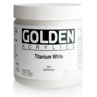 Golden Heavy Body Acrylic Paint 16oz Titanium White - Little Painter Art | Exploring the Endless Possibilities of Art^ Best Sale